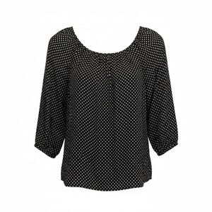 Michael Kors Black Polka Dot Blouse